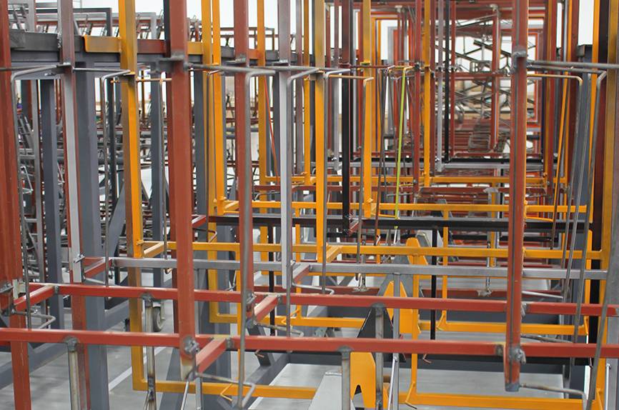 Jones Plastic - Juarez Paint and Hydrographics - Our Process - Part Sizes/Racks